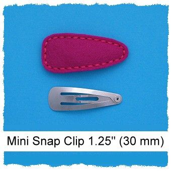 *SINGLE* 30mm Mini Snap Clip Cover Felt Stitchies