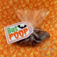Bat Poop Treat Bag Topper
