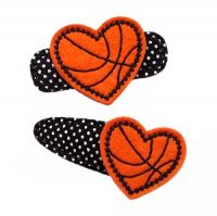 Heart Basketball Felt Stitchies