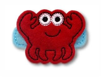 Crab Felt Stitchies