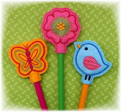 Spring Pencil Toppers