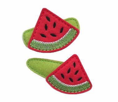 Watermelon Wedge Felt Stitchies