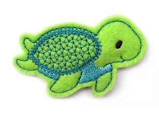 Sea Turtle Clip Cover Felt Stitchies