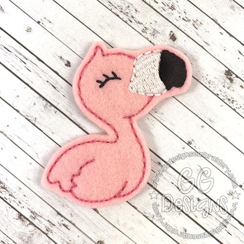 Flamingo Felt Stitchies