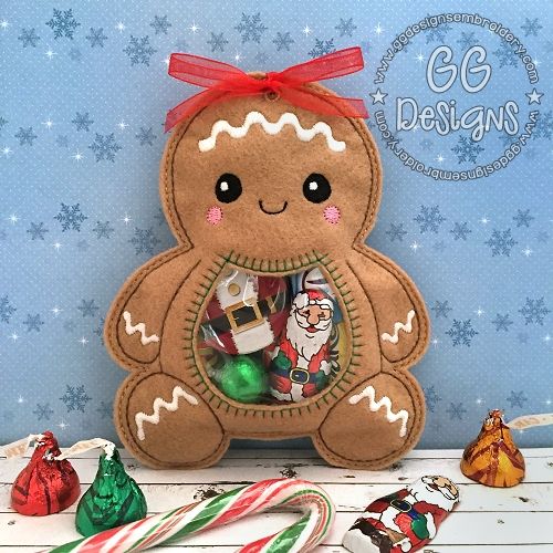 Gingerbread Peekaboo Treat Bag