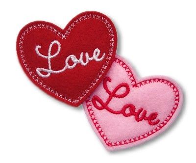 Love Heart Clip Cover Felt Stitchies