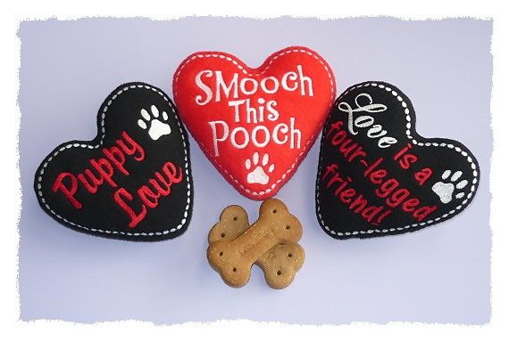 Valentine Pup dog toys