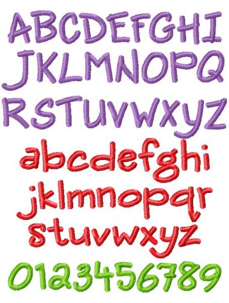 Kidz Font - GG Designs Embroidery