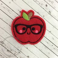 Nerd Apple Felt Stitchies