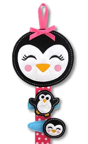 Girly Penguin Clippie Keeper