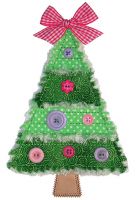 Rag-It-Up Pieced Christmas Tree Applique
