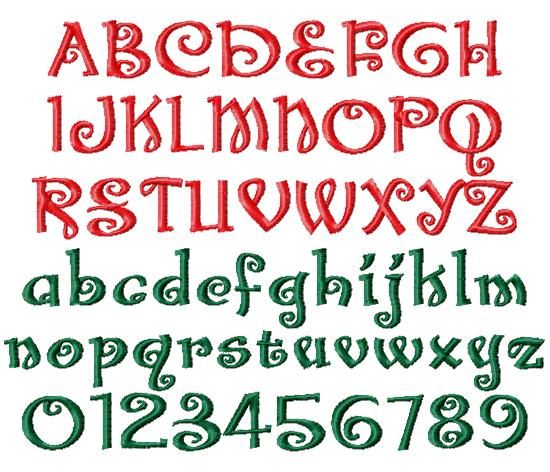 Santa Font - GG Designs Embroidery