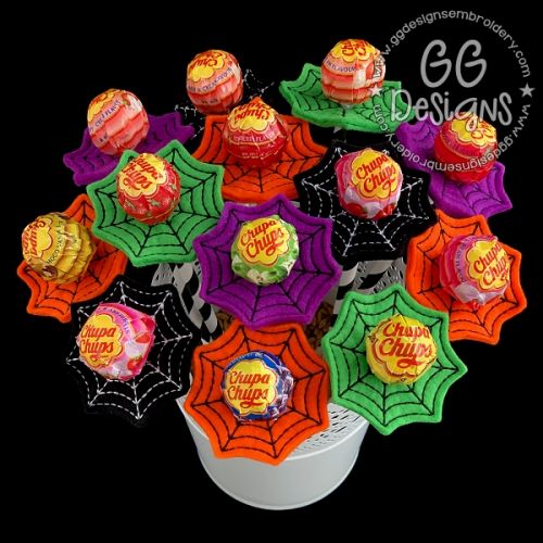 Download Spider Web Lollipop in the hoop - GG Designs Embroidery