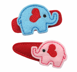 Valentine Elephant Felt Stitchies