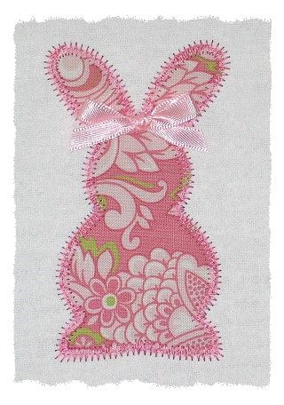 Bunny Silhouette Applique - GG Designs Embroidery